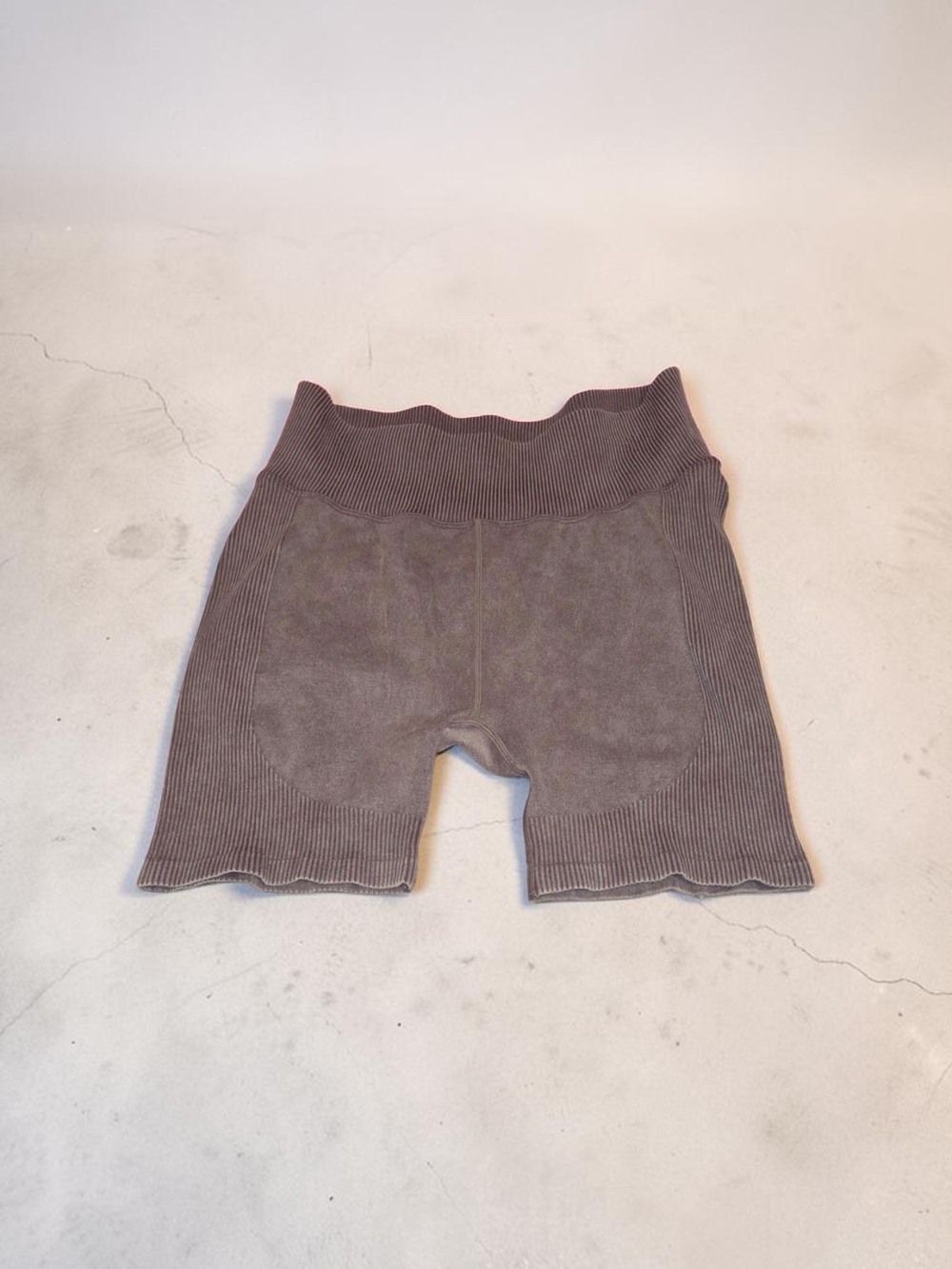Sleeveless Knit Tank Top & 5" Biker Short Sets in Mocha Brown, NWT - Picture 4 of 5